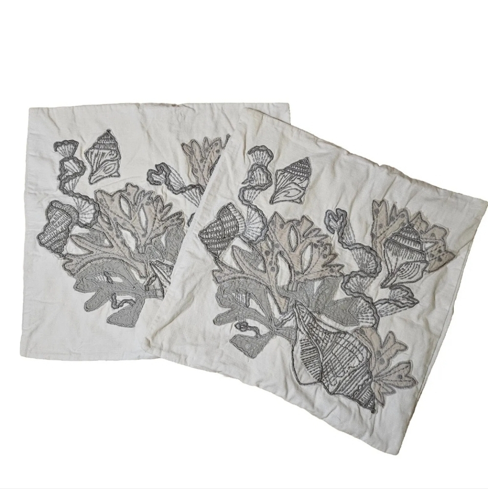 Pottery Barn Sea Life Home Decor Set Of 2 Pillow Covers